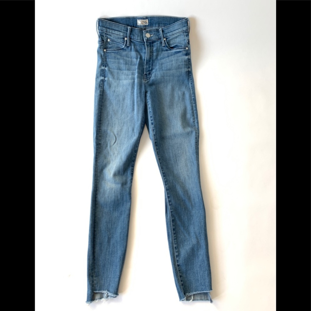 MOTHER denim, “the stunner” high rise light wash